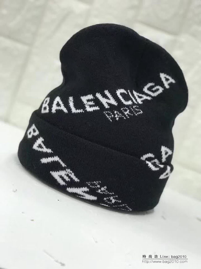 BALENCIAGA巴黎世家 2018秋冬專櫃款針織帽 男女同款 LLWJ8487